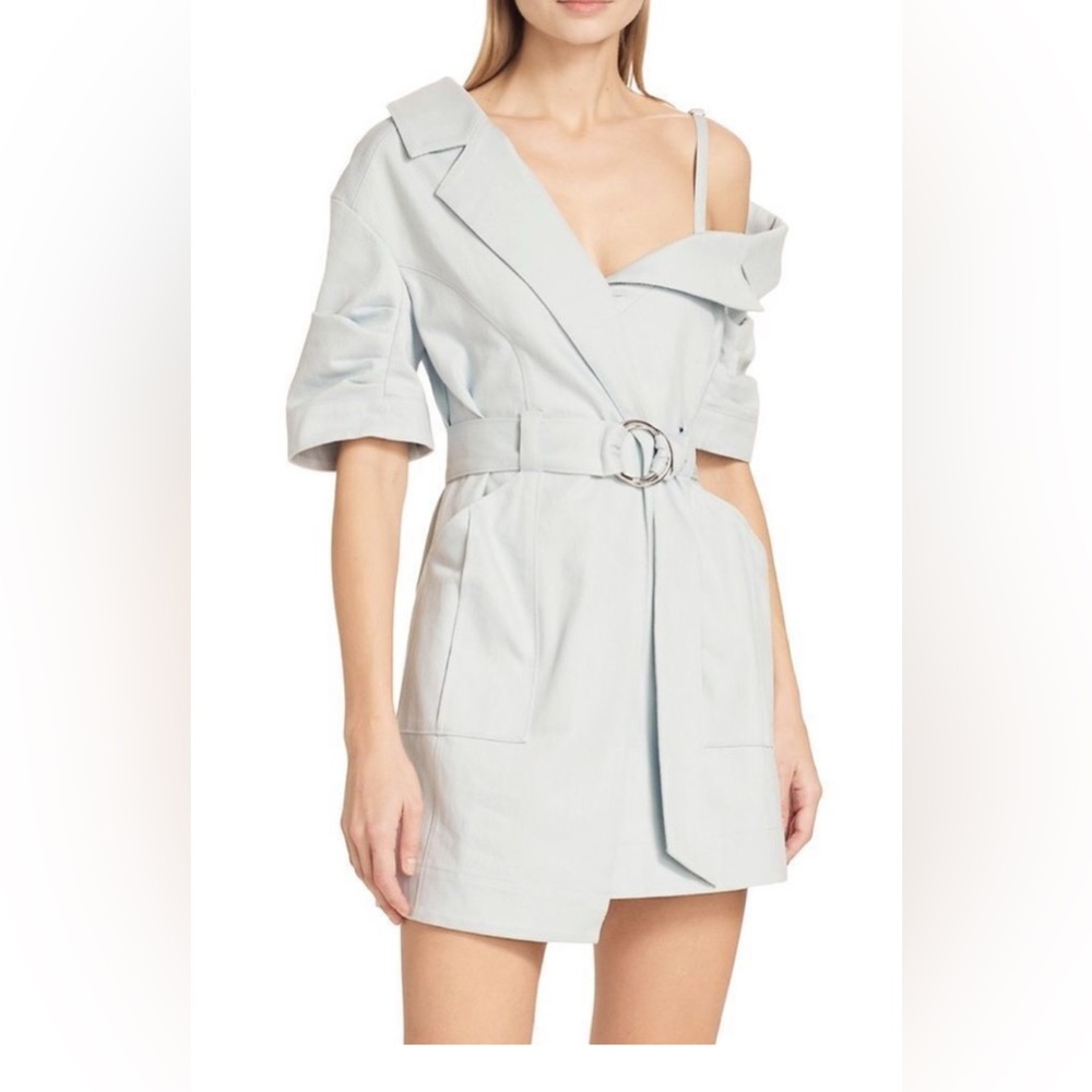Cinq à Sept Milly Belted Stretch Denim Dress size 2 retail $565.00